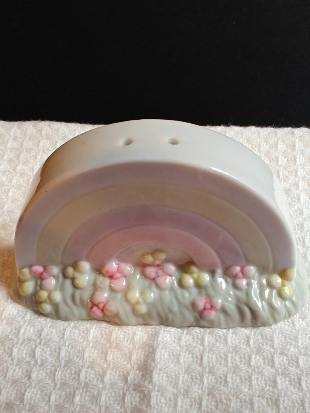 Vintage Single Rainbow Salt Shaker Pastel 1993 PMI Ceramic Replacement